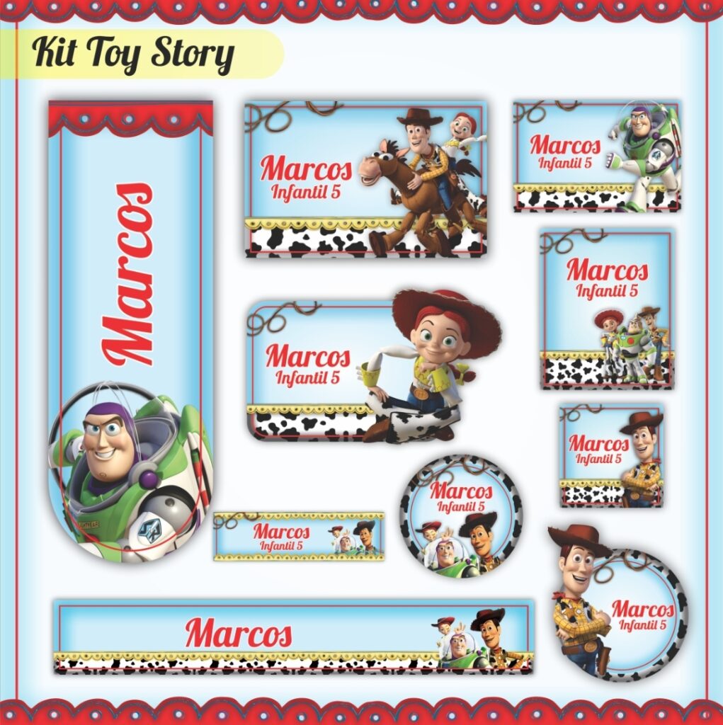 Etiquetas para Bolsita de Dulces Toy Story - Cumpleaños