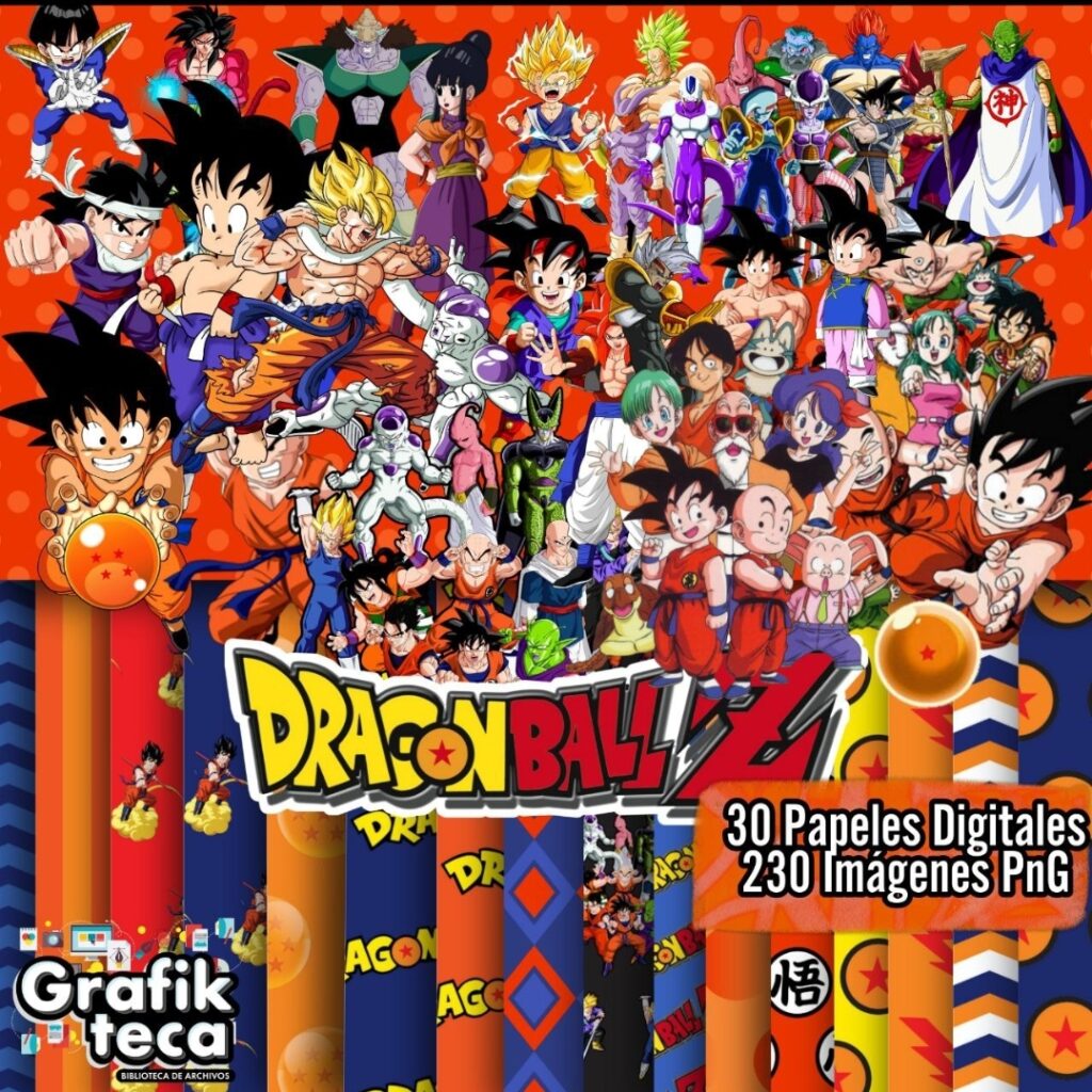 KIT DIGITAL DRAGON BALL Z GRÁTIS - Arte Digital Grátis