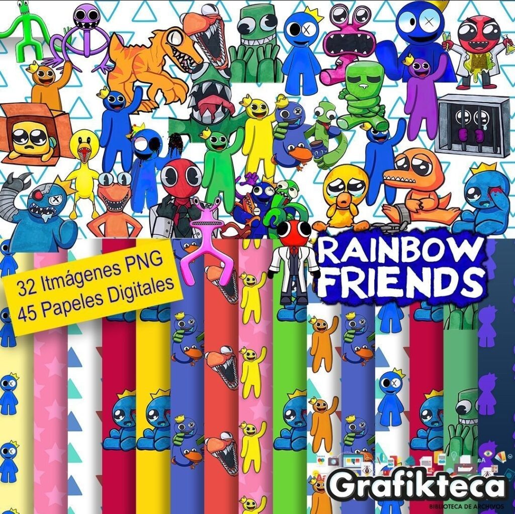 Kit Digital Rainbow Friends