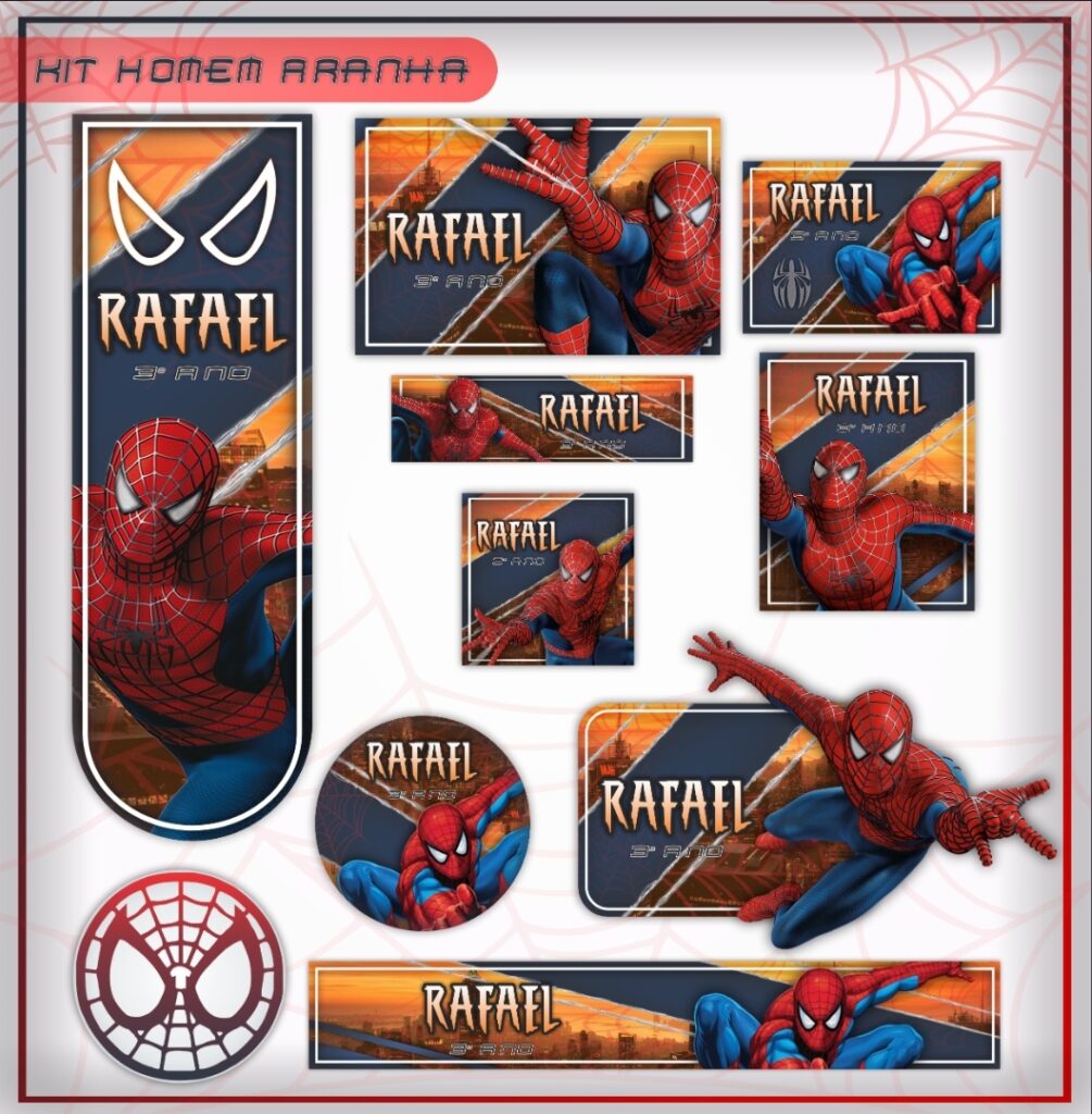 Etiquetas Escolares Spiderman V1