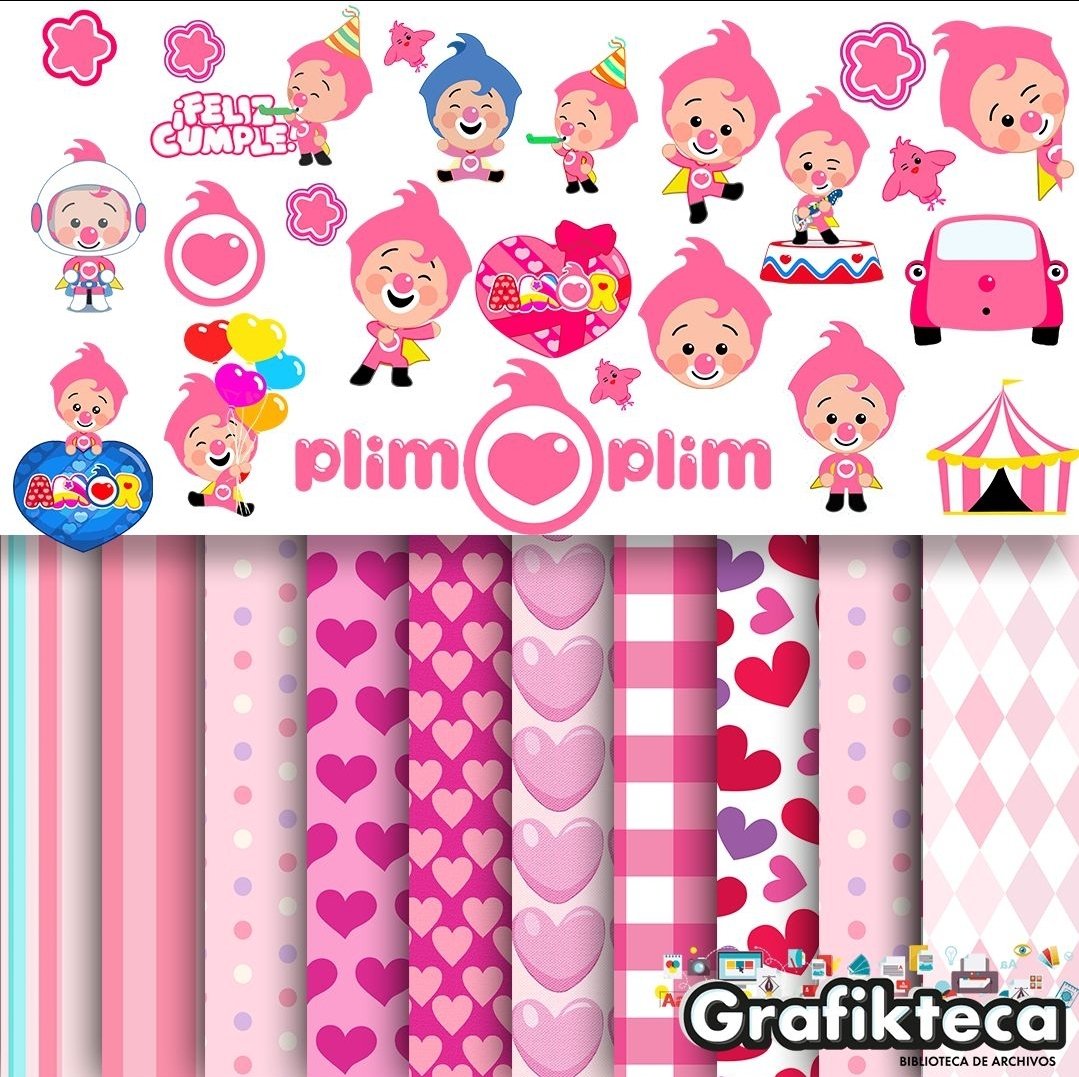 Kit Digital Plim Plim Rosa